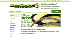 Desktop Screenshot of discountlawnparts.com