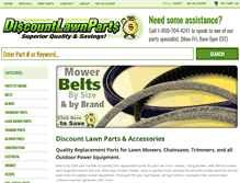 Tablet Screenshot of discountlawnparts.com
